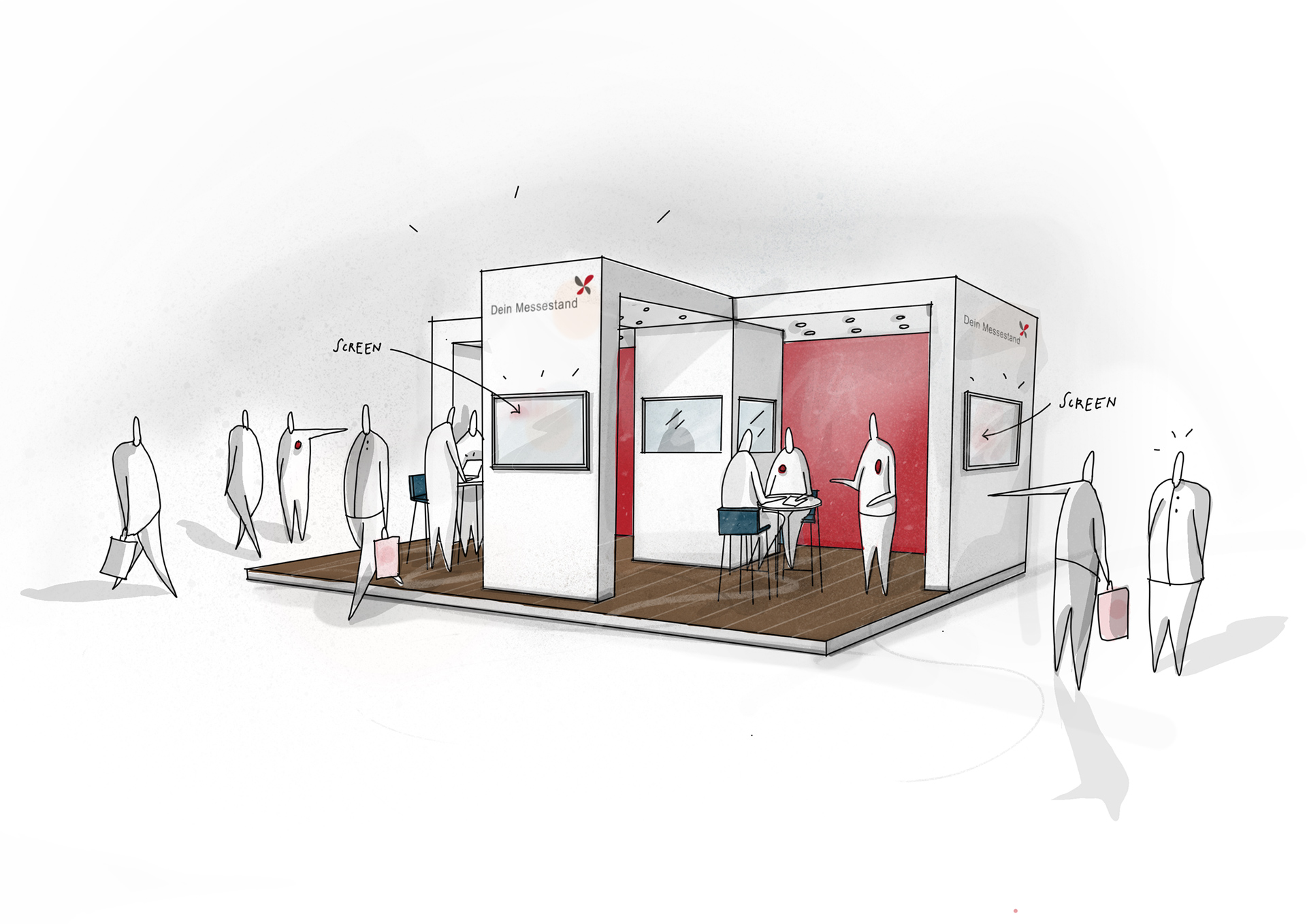 Messebau offenes Messedesign